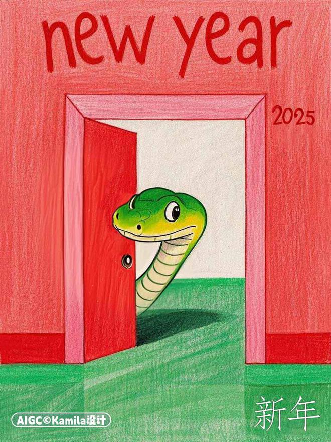 卡】四款创意设计传递新年祝福！瓦力棋牌游戏【2025蛇年贺(图2)