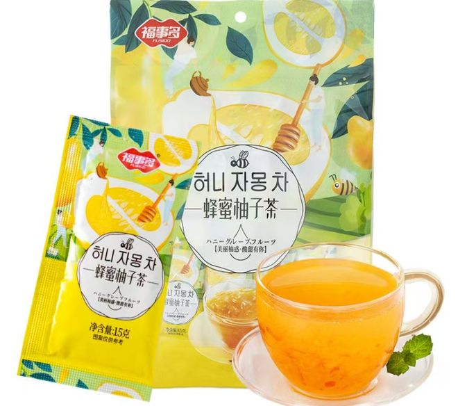 的“时光收藏”橙柿送上秋日润燥蜂蜜柚子茶